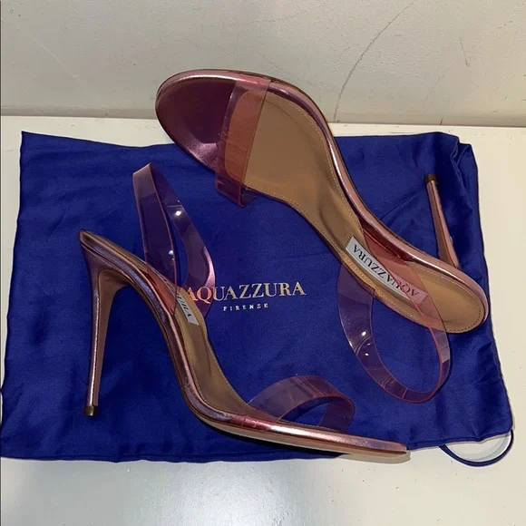 Aquazzura So Nude Plexi Sandal - Pink - Picture 2 of 6